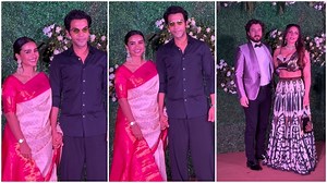 Rajkumar Rao With Wife Patralekha Arrives At Sonnalli Seygall Wedding Reception | Varinder Chawla