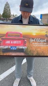 Capture your love story with this custom canvas! 🚜 Personalize the truck color, add your names, and the special date — Perfect for couples who love a little country charm! | Prime Choice