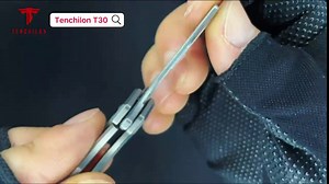 T30 Mini Titanium Flipper Folding Pocket Scalpel Knife, 10pcs #24 Blades, 3 inches Handle with Frame Lock, Tiny Small Micro EDC Knives for Men Women