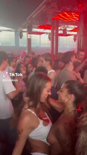 Hot Rave Girls Dancing at a Techno Party | Fun with Friends
