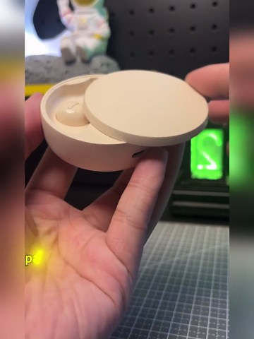 Smallest Invisible Earbuds Wireless Ear Buds Bluetooth in Ear Mini Discreet Small Tiny Earpiece Sleep Earbuds Hidden with Charging Case Headphones for Small Ears Work Sleeping Android iOS Yellow