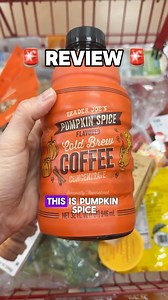 🚨THE PERFECT FALL COLD BREW 🚨 Trader Joe’s Pumpkin Spice Flavored Cold Brew Coffee Concentrate is here to bring all the cozy fall vibes, but with a cold, refreshing twist! At $8.99, this seasonal treat won’t last long—grab it while you can! If you’re craving the classic flavors of pumpkin spice but aren’t quite ready for a hot cup of coffee, this concentrate is the perfect solution. Made with 100% Arabica beans cold brewed for up to 24 hours, it’s infused with cinnamon, ginger, clove, nutmeg, 