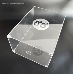 [Hot Item] Acrylic Clear Shoe Display Box with Customized Logo
