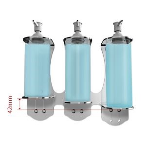 [Hot Item] Refillable Dispenser for Bottle with Pump Wall Mount Installation Neck Locked Hotel Bath Shower Gel Container
