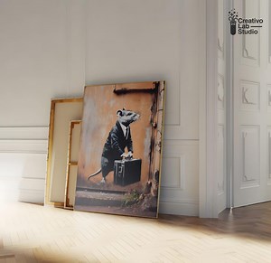 Banksy Rat Graffiti Art Print: Street Art Poster (digital Download) - Etsy Canada