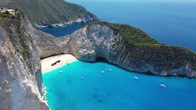 Zakynthos, Greece. Navagio Beach. Stock Footage - Video of ionian, beach: 213474284