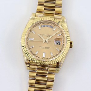 [Hot Item] Wholesale Gift Men Gold Automatic Mechanical Watches 1: 1 Replica Swiss Best Quality Clock Steel Belt Golden White Moissanite Dual Date Watch