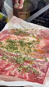 Homemade porchetta 🐷 . Ingredients: 3kg of pancetta 1.2 kg pork loin Extra virgin olive oil as needed 50 ml white wine For the marinade: 40g rosemary and sage 7 cloves of garlic 15g ground pepper 100g salt 10g bay leaves COOKING: Marinate the meat for about two hours First cooking at 220°C for three hours covered with foil Second cooking for two hours at 200°C without foil ⁣👨🏻‍🍳@federicofusca🌹 ◦ • ◦ • ◦ • ◦ • ◦ • ◦ ⁣⁣⁣⁣⁣⁣⁣⁣⁣⁣⁣⁣⁣⁣⁣⁣ Submit your dish • Link in Bio ↑⁣⁣⁣⁣⁣ Follow us @forksnrose