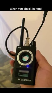 6.5K views · 154 reactions | Who you want to Hidden Camera Detector - GPS Locator Detector #travel #camfind #foryou #fun #fyp #viral #selfdefensetools #selfdefenseforwomen #safety #safetytips #safetools #hiddencamera #camfindhotel #camera #protection #hotel #spycam #hiddencameradetector #gadgets #airbnb #spycamhotel #spycamderecter #travelsafe | FourTwenty Club | Facebook