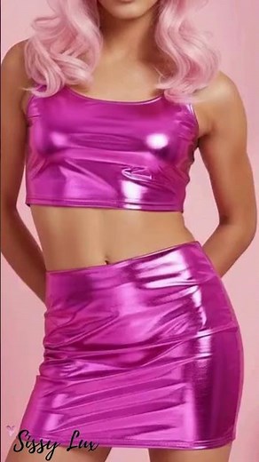 Ultra-Shiny Sissy Micro Mini Skirt Try-On & Review | Perfect for Feminine Boys & Teasing Outfits 💖✨