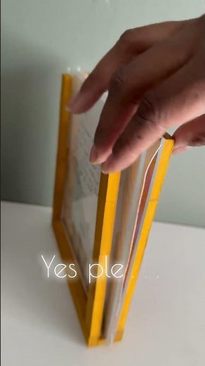Make it your own style 💁🏽‍♀️ double sided frame with Dollar tree tumbling tower blocks #diy