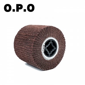 [Hot Item] Olishing Drawing Wheel Round Brush Head Non-Woven Sand Abrasive Flap Wire Burnishing Drum