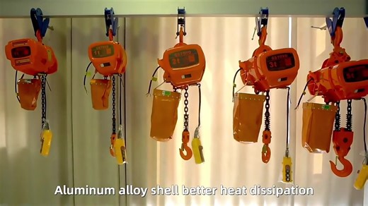 3t Fixed Type Electric Chain Hoist With Hooks  for Cargo Lifting HHBB Electric Chain Block