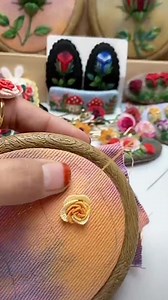 How to hand embroider realistic rose flowers (129) | Amazing Power