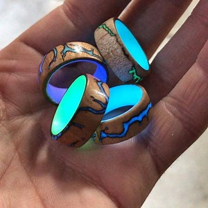 We’ll be working with Patrick Adair Designs & Carbon Fi to get the lighting rings to you. #brooklynmade #glow #woodring #glowring #fractal #americanmade | Carbon6 Rings
