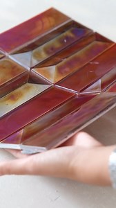 1.1K views · 13 reactions | A new set of mosaics that gleam and luster from within. Introducing our latest glass mosaic series with two sleek and stunning designs: the Brillo and Lustro collections. These hot melt-glass mosaics show a beautiful iridescence that captures and reflect light for a captivating effect. Stay tuned for more designs under this new mosaic series. ✨ #glassmosaics #mosaics #newcollection | Mozzaico | Facebook