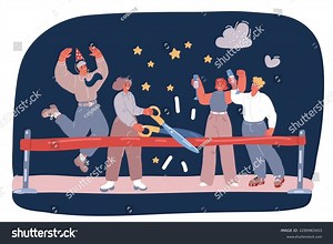 Cartoon Vector Illustration New Business Venture Stock Vector (Royalty Free) 2290963453 | Shutterstock