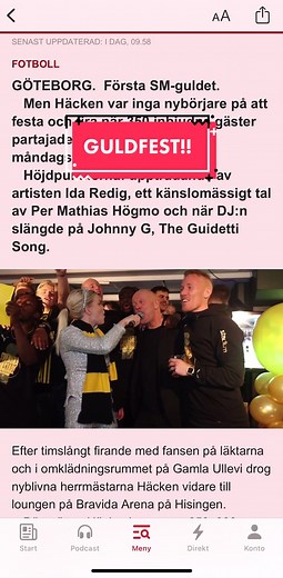 Guldfest med BK Häcken: En oförglömlig kväll!