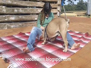 Picnic with dog turns into beastiality fucking outdoors