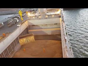 LOADING OF WOOD PELLET AT QUY NHON VIETNAM