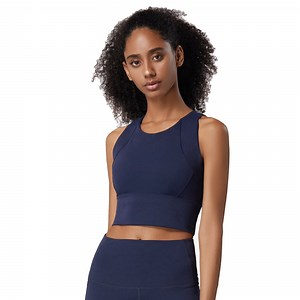 [Hot Item] Crop Top Workout Tank Tops Sports Bras for Women Padded Tank Tops Sleeveless Workout Crop Tops with Built in Bra