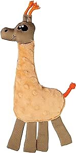 WO Wild Giraffe Made in The USA Soft Plush All Breed Dog & Puppy Toy