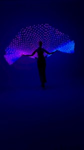 An improved peacock tail model. Now it can unfold in a whole circle, not a semicircle. And it can also transform into a skirt or wings that you can wave! Design by @etereshop ⠀ Contact us to order: sales@etereshop.com Whatsapp 48 665 486 586 #LEDpeacocktail #lightupeacock #peacocktail #LEDcostumes #performancelighting #LEDperformance #LEDshow #lightshow #LEDcostumedesign #LEDperformancecostumes #LEDprops #LEDentertainment #performanceart #LEDtail #LEDperformanceart #LEDstage #LEDperformer #peaco