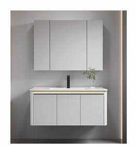 [Hot Item] Luxury Furniture Bathroom Console Sinks Wall Mount Bath Wash Basin Cabinet