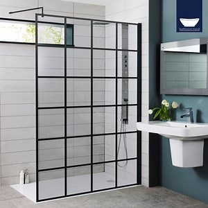 [Hot Item] Black Aluminum Shower Enclosure Glass Walk in Shower Door