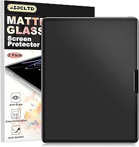 [2 PACK Matte Glass Screen Protector for iPad Pro 11 inch 2025/2024 (NOT Privacy), Anti-Glare/Anti-Fingerprint/9H Tempered Glass/Easy Installation/Support Face ID&Apple Pencil