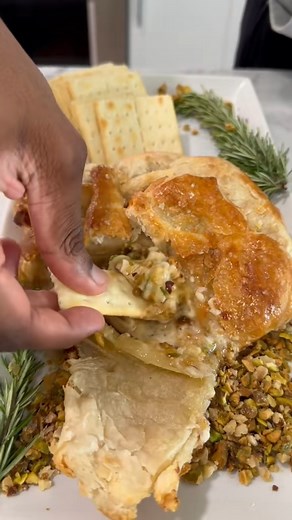 17K views · 1K reactions | Baked brie in puff pastry 燎 #foodie #homemade #tasty #deliciouseats #pastry #cheese | Emmanuel Duverneau | Facebook