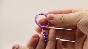 Colored Key Rings Bulk Keychains - 25pcs Key Chain Making Supplies Split Rings DIY Accessories (Pink)