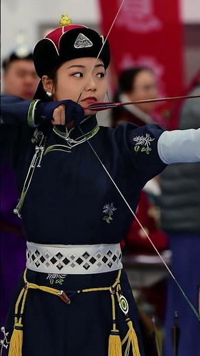 Mongolian Women Traditional Archery Competition