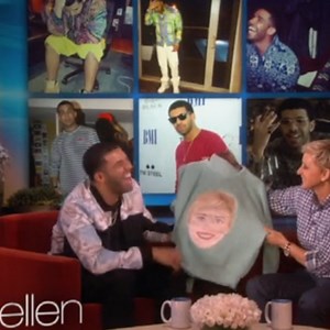 Drake appears on Ellen, sings a song, plays dating game