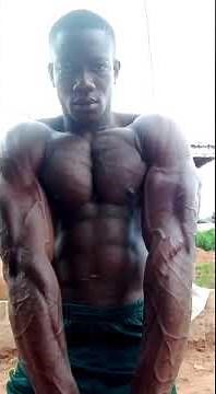 black male muscle show | pes flex | natural african bodybuilders | no excuse 💪