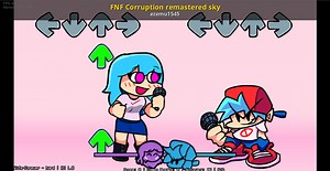 FNF Corruption remastered sky Mod for Friday Night Funkin' | FNF Mods