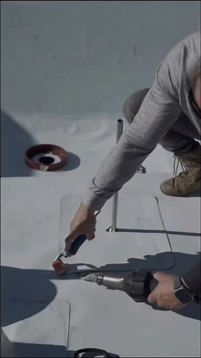 Flashing pipe boot on tpo roof . #construction #roofer #roofing #roof #tpo #roofingexperts #roofingcontractor | Ilya Kavetskiy