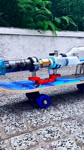 35K views · 223 reactions | It's a rocket-powered skateboard I constructed using some household objects and a 3D printer. #3DPrinter #Skateboard #Rocket | Integza | Facebook