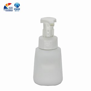[Hot Item] Mousse Cosmetic Bottle PE Plastic Bottle Squeeze Pump Head Mousse Plastic Bottle Hand Sanitizer Bottle-with Cap