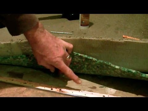 How to do a carpet transition to tile on a concrete floor