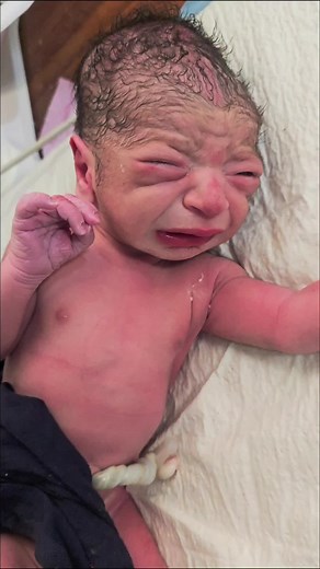 Newborn Baby's First Cry: Adorable Moments Captured