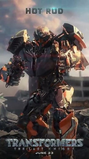 Transformers: The Last Knight - Hot Rod Motion Poster