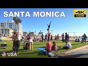 Santa Monica Walking | Santa Monica Beach to Venice Beach | USA 🇺🇸 | December 2024 | 4K HDR