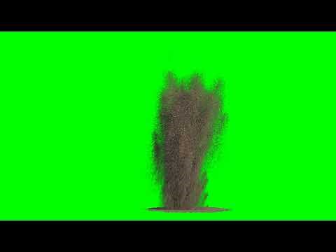 Sand Explosion VFX green screen