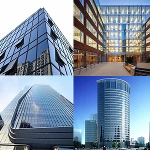 [Hot Item] Building Exterior Aluminum Unitized Curtain Wall Reflective Invisible Glass Curtain Wall