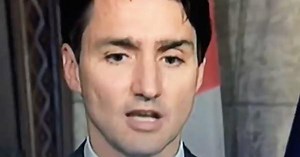 Watch: Was Justin Trudeau wearing fake eyebrows that fell off, or was it just a trick of lighting?