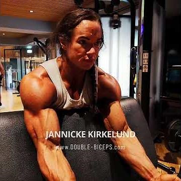 Jannicke Kirkelund at her female bodybuilding pro debut
