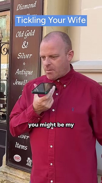 Trying a prank call on a fan's wife