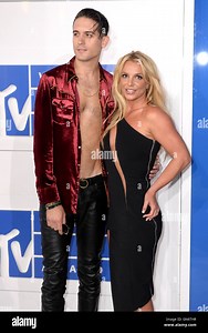 G-Eazy and Britney Spears arriving at the MTV Video Music Awards 2016, Madison Square Garden, New York City Stock Photo - Alamy