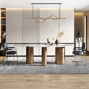 [Hot Item] Foshan Ceramics Sintered Stone Marble Home Furniture Dining Set Coffee Table